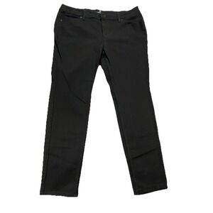 LIz Claiborne Jeans Womens 12P Black Stretch Streetwear City Fit Skinny Leg